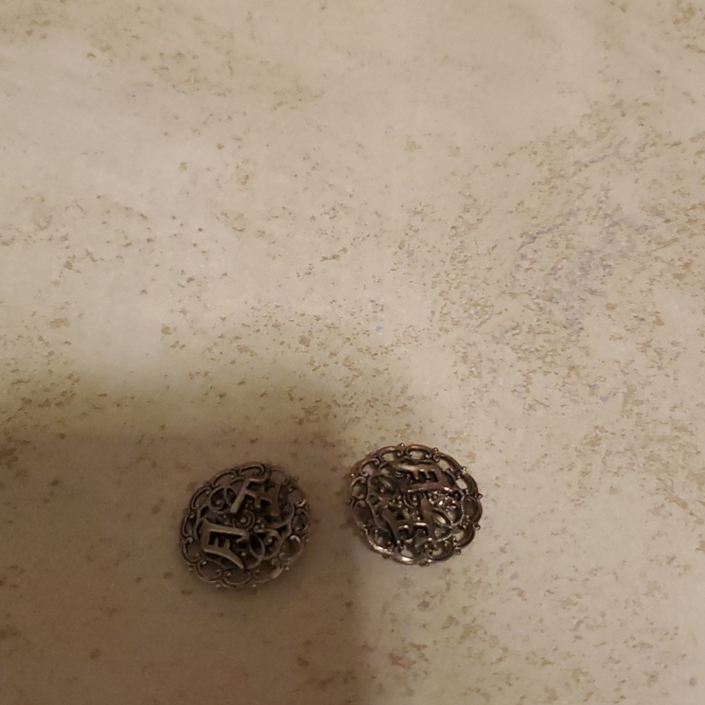 Silver earrings
